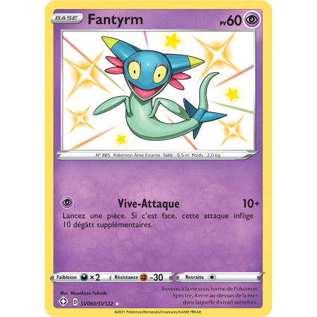 Carte Pokémon - Fantyrm SV060/SV122  Destinées Radieuses (Etat: NM)