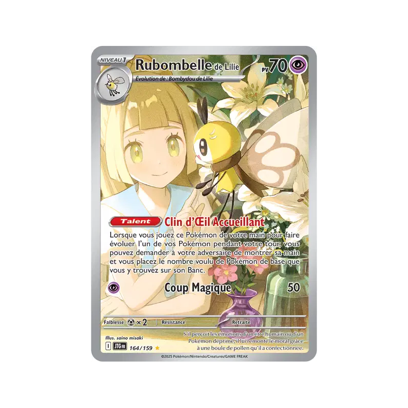 Carte Pokémon -  EV9 Aventures Ensemble - Rubombelle de lilie 164/159 (Etat: NM)