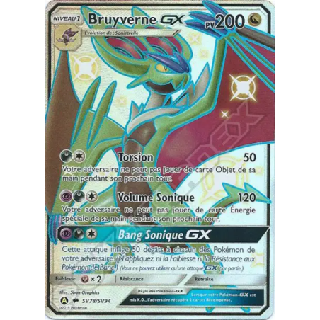 Carte Pokémon -  Destinées Occultes - Bruyverne GX SV78/SV94 (Etat: GD)