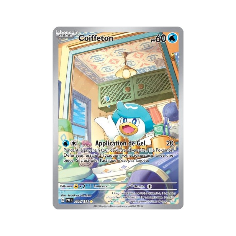 Carte Pokémon - Coiffeton - 206/193 - écarlate et violet - Évolutions à Paldea - NM - FR