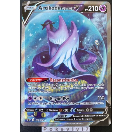 Carte Pokémon - Artikodin de Galar V 170/198 (État : NM)