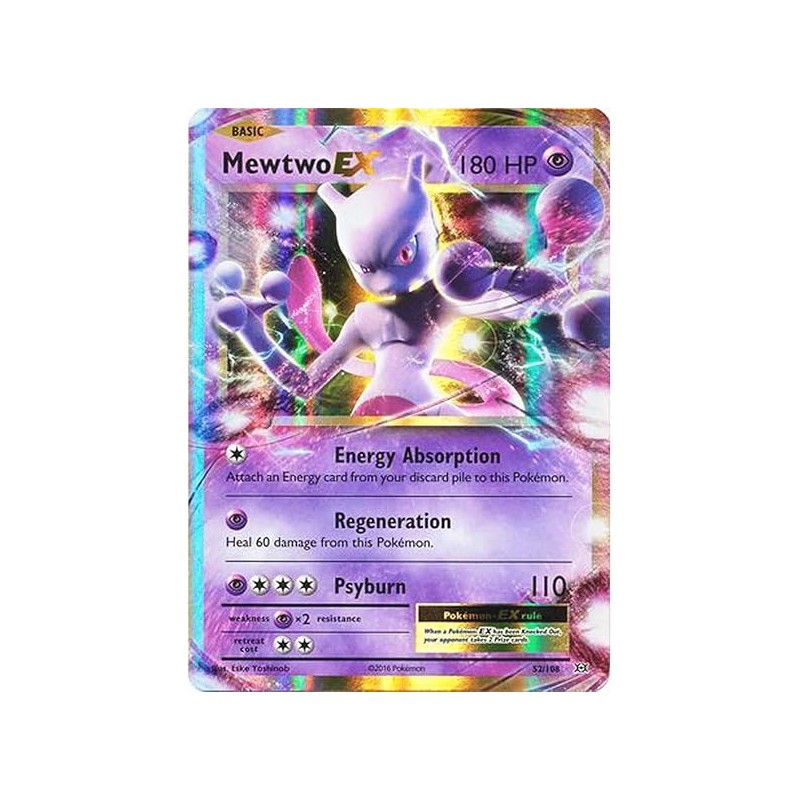 carte pokémon Mewtwo-EX (52/108) - évolutions XY  NM FR