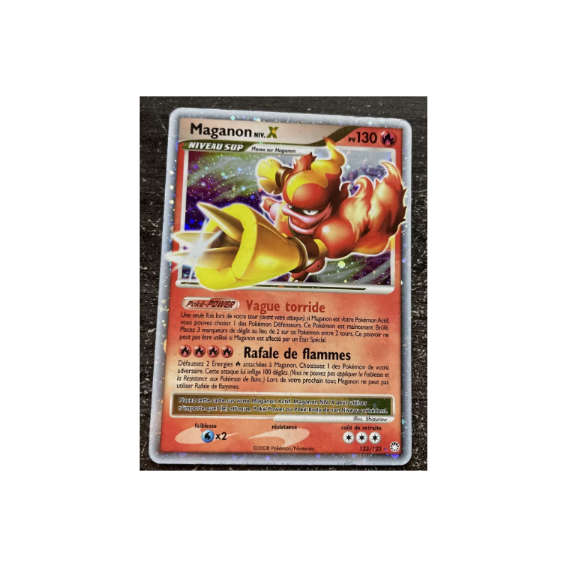 carte pokemon MAGANON NIV X - POKÉMON 123/123 D&P TRESORS MYSTERIEUX
