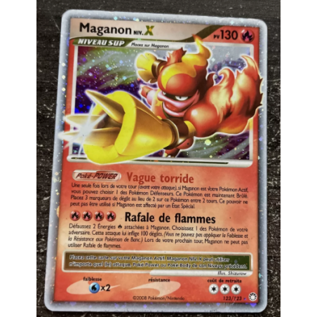 carte pokemon MAGANON NIV X - POKÉMON 123/123 D&P TRESORS MYSTERIEUX