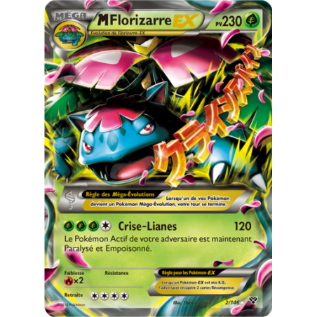 Carte Pokémon M Florizarre Ex 2/108 XY12 Évolution