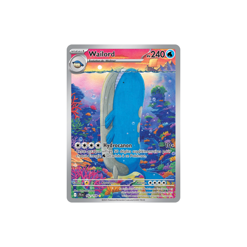 Carte Pokémon Wailord 162/159 FA EV9 JTG Aventure Ensemble 162/159