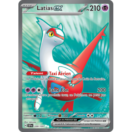 Carte Pokémon - Latias Ex 220/191 - Etincelles Déferlantes EV08 NM FR