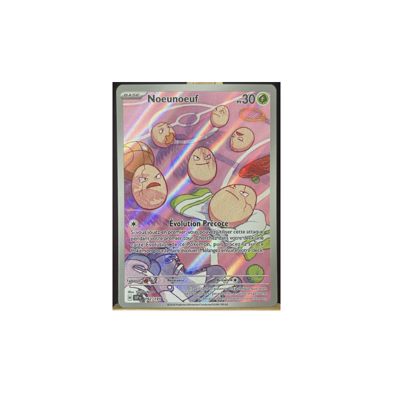 Carte Pokémon Noeunoeuf 192/191 EV08 Etincelles Deferlantes