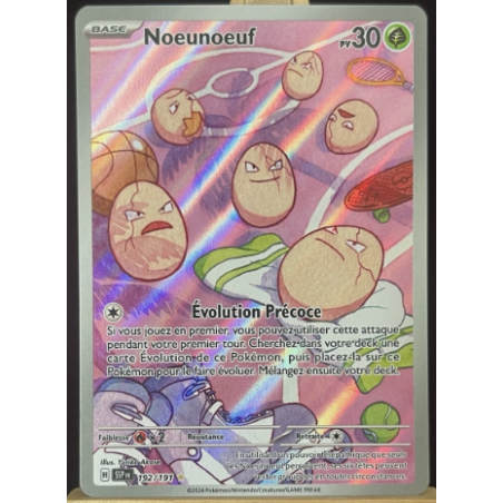 Carte Pokémon Noeunoeuf 192/191 EV08 Etincelles Deferlantes