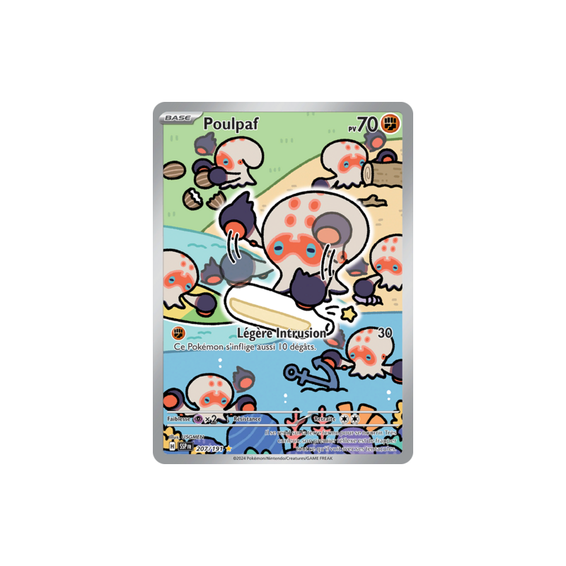 Carte Pokémon Poulpaf 207/191 Etincelles Déferlantes