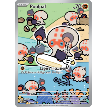 Carte Pokémon Poulpaf 207/191 Etincelles Déferlantes