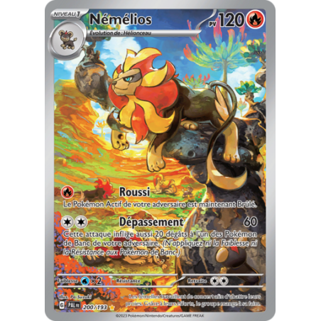 Carte Pokémon Némélios 200/193 PAL Ecarlate Violet Evolutions à Paldea