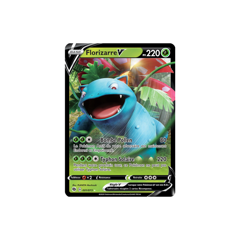 Carte Pokémon – Florizarre V 001/073 – La Voie du Maître (État : NM) – FR