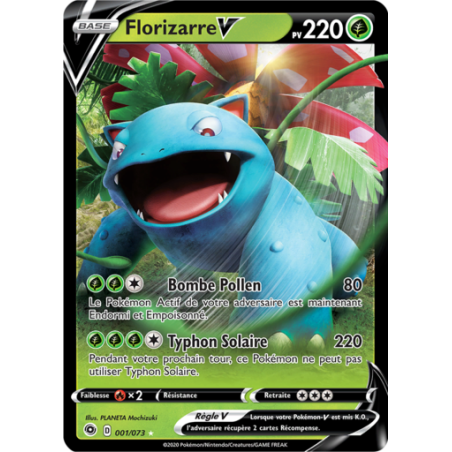 Carte Pokémon – Florizarre V 001/073 – La Voie du Maître (État : NM) – FR