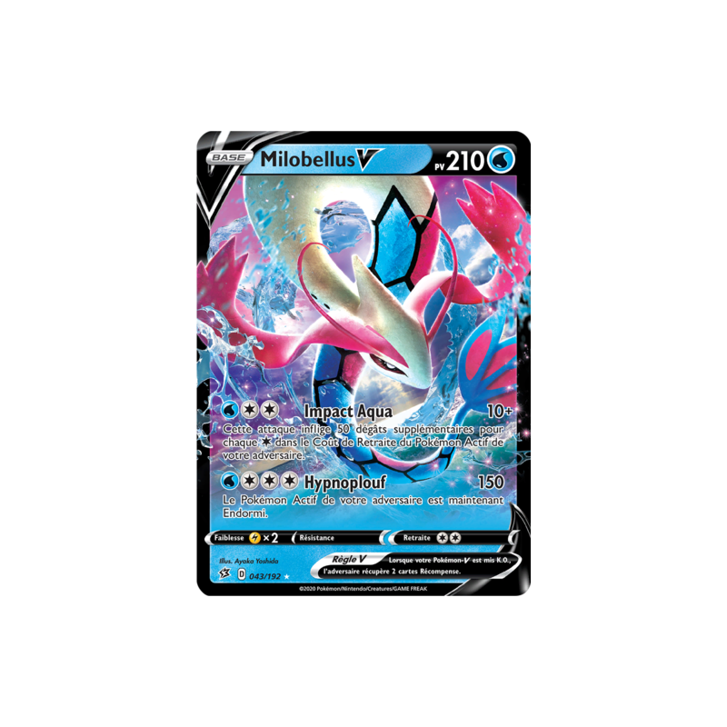 Carte Pokémon Milobellus V 043/192 EB02 Clash Des Rebelles Epee Bouclier NM FR
