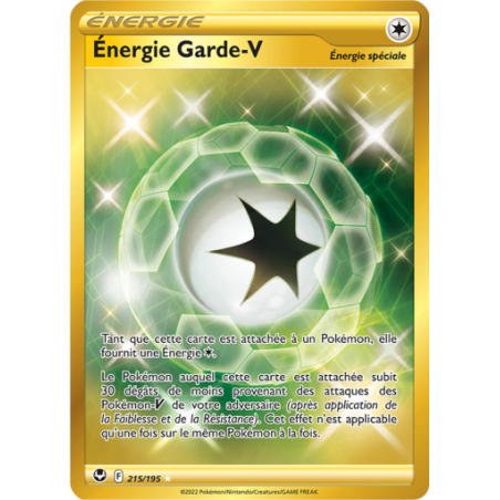 Carte Pokémon Energie Garde-V 215/195 EB12 Epée & Bouclier Tempête Argentée