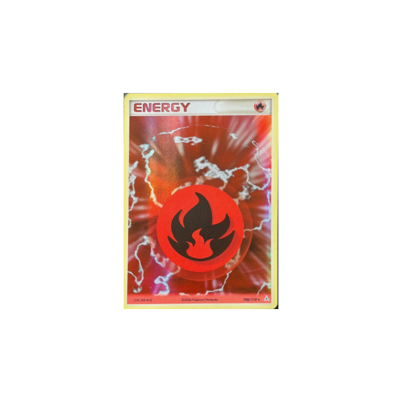 Carte Pokémon Energie Feu 106/110 HOLO - Fantômes Holon Bloc ex