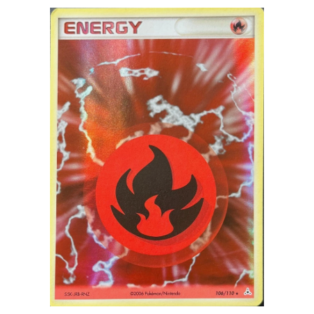 Carte Pokémon Energie Feu 106/110 HOLO - Fantômes Holon Bloc ex