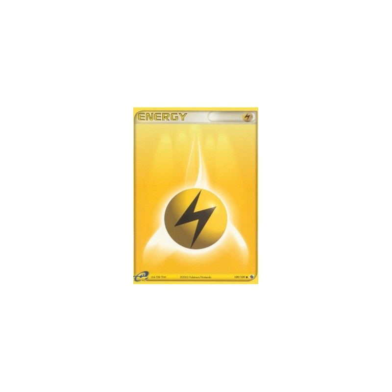 Carte Pokémon Énergie Électrique 109/111 Neo Genesis