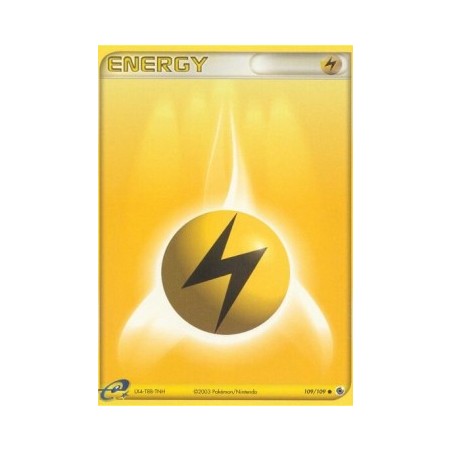 Carte Pokémon Énergie Électrique 109/111 Neo Genesis