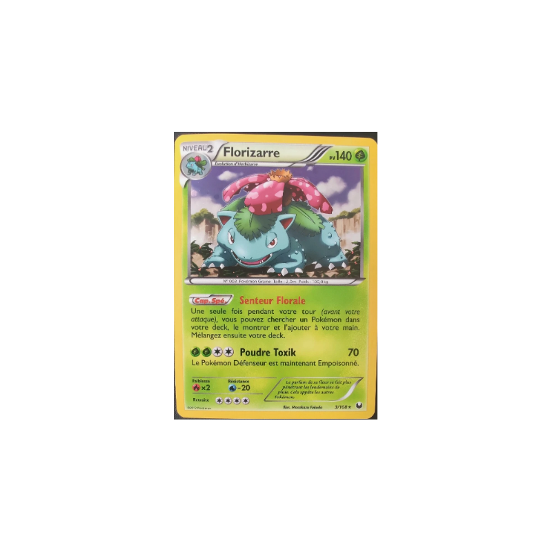 Carte Pokémon Florizarre 3/108 Holo – Promo Cosmic Noir & Blanc FR