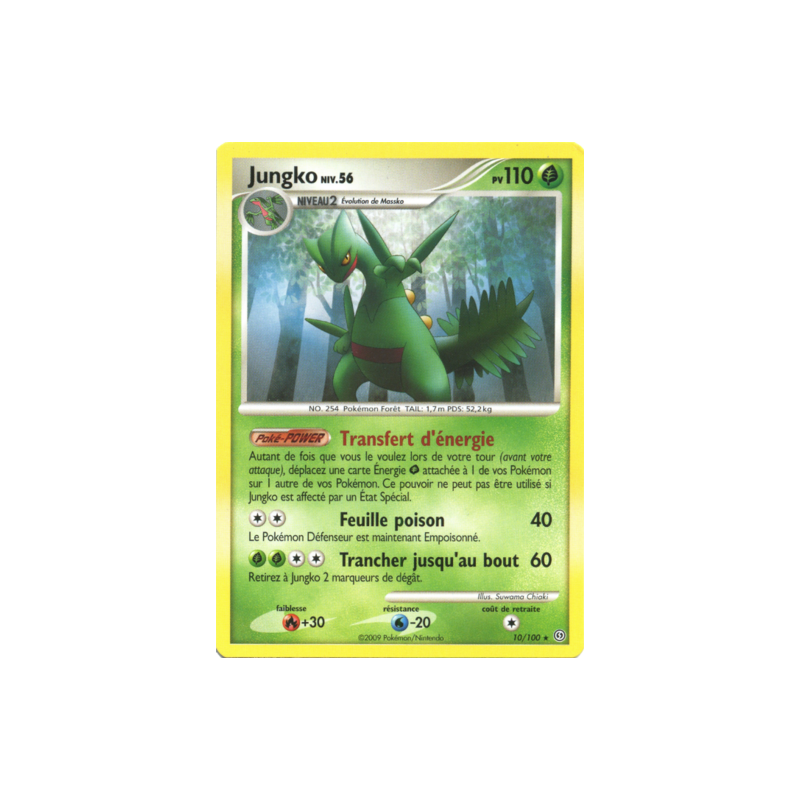 Carte Pokémon Jungko 10/100 Diamant et Perle Tempête