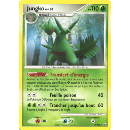 Carte Pokémon Jungko 10/100 Holo – Tempête (Diamant & Perle) FR