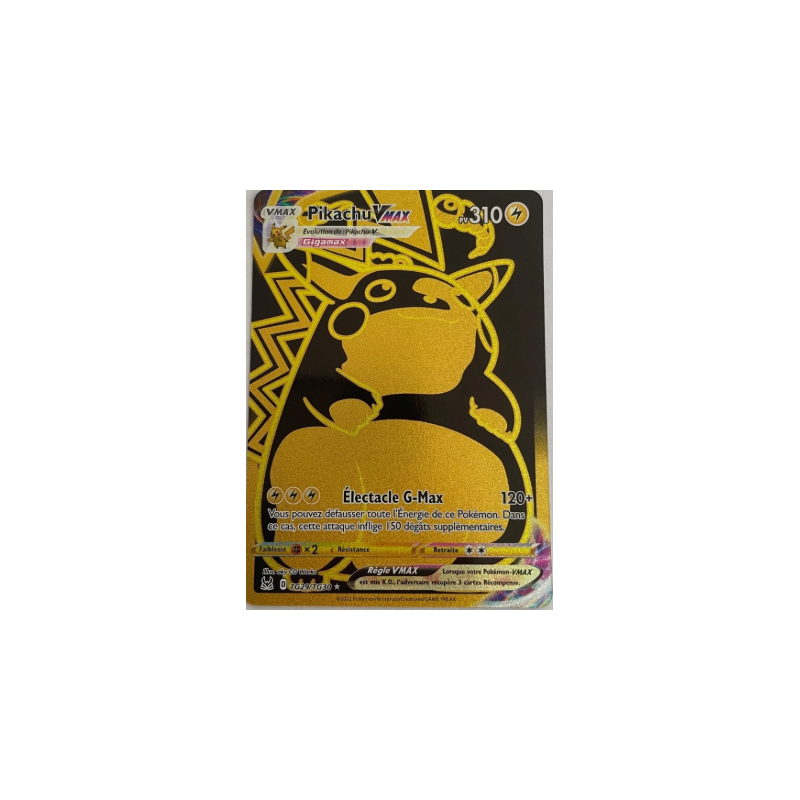 carte pokemon PIKACHU Vmax GOLD TG29/TG30 Epée et Bouclier 11 EB11NM FR