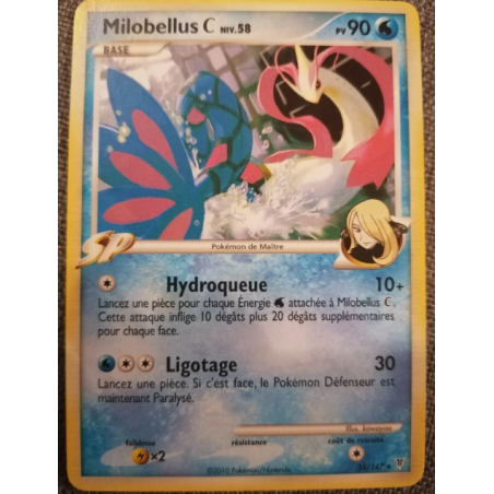 carte Pokémon MILOBELLUS C niveau 58 n° 35/147 DPP Vainqueurs Suprêmes NM fr