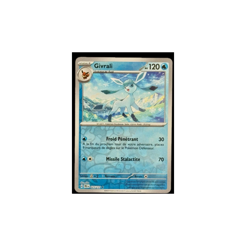 Carte Pokémon Givrali 025/131 REVERSE Evolutions Prismatiques FR