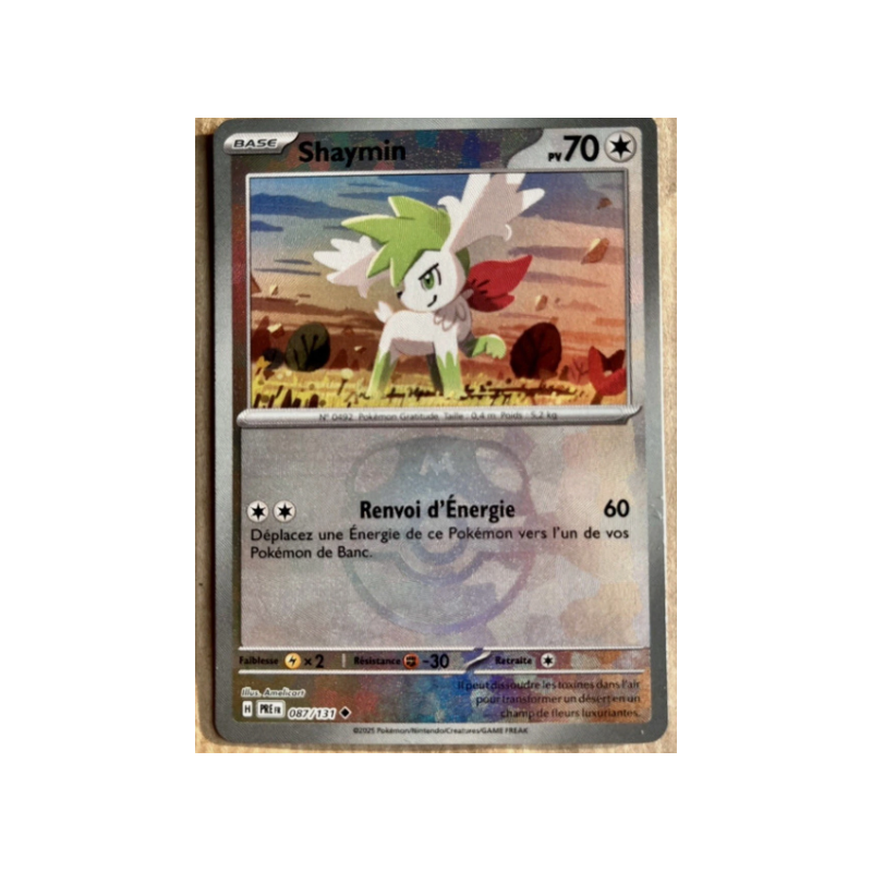 SHAYMIN MASTERBALL REVERSE 087/131 PRE PRISMATIC EVOLUTIONS