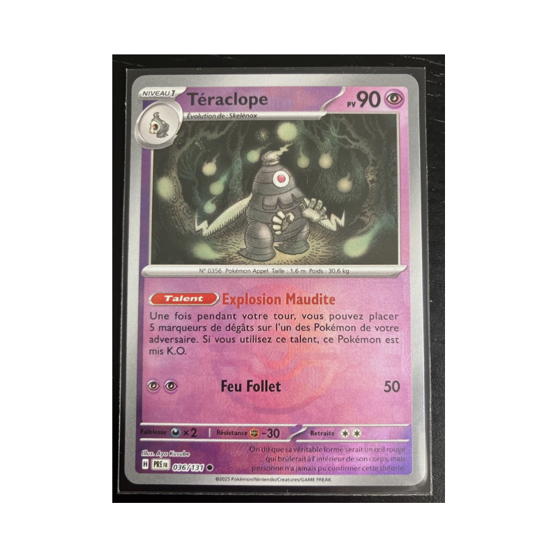Carte Pokémon Téraclope Reverse Pokeball 036/131 EV8.5 NM