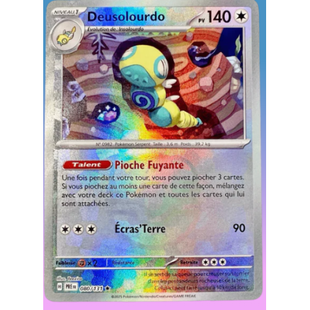 carte pokemon DEUSOLOURDO MASTERBALL 080/131 EV8.5NM