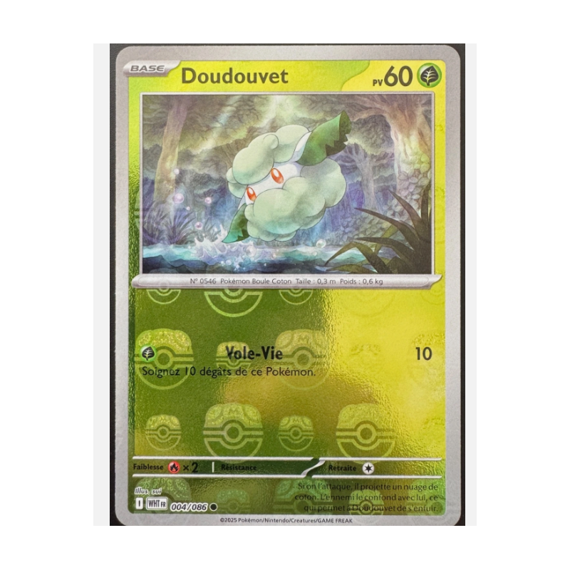 Carte Pokemon DOUDOUVET 004/086 REVERSE MASTERBALL EV10.5 WHT