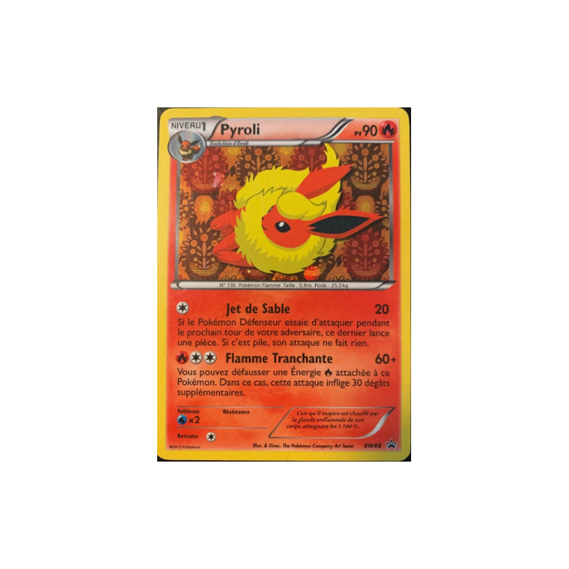Carte Pokémon - Pyroli BW88 Promo Noir & Blanc NM fr