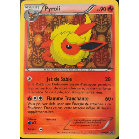 Carte Pokémon – Pyroli BW88 – Promo Noir & Blanc (État : NM) – FR