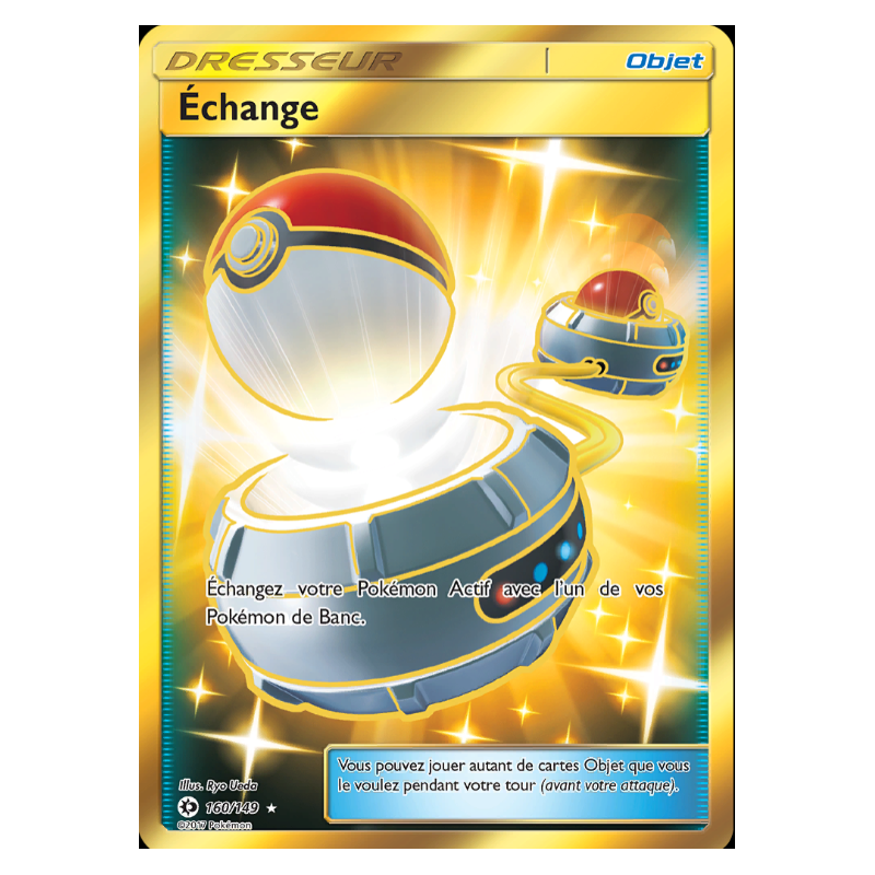 Carte Pokémon – Échange 160/149 – Soleil & Lune (État : NM) – FR