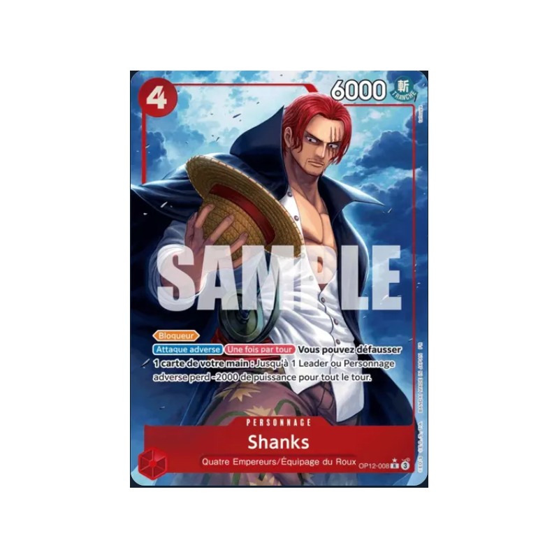 Carte One Piece - Shanks (OP12-008) (V.2)