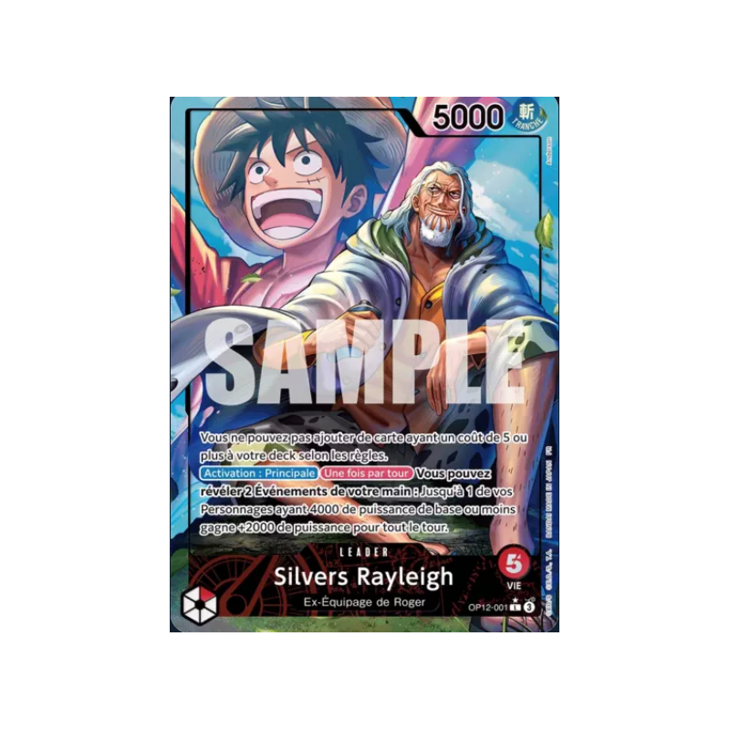 Carte One Piece - Silvers Rayleigh (OP12-001) (V.2)