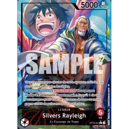 Carte One Piece - Silvers Rayleigh (OP12-001) (V.2)