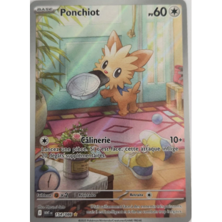 Carte Pokemon - Ponchiot - 154-086 - EV10.5 Flamme Blanche NM fr