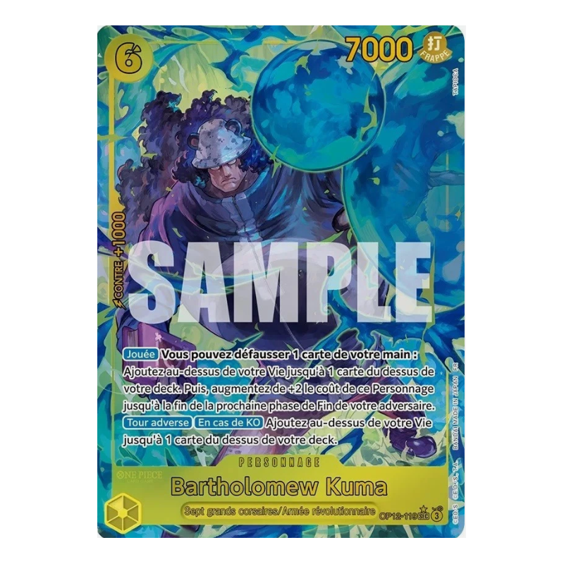 Carte One Piece - Bartholomew Kuma (OP12-119) (V.2)