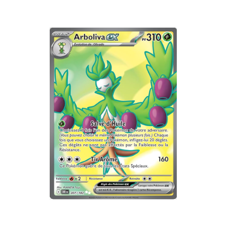 Carte Pokemon - Arboliva EX - 207/182 - EV10 Rivalités Destinées -NM FR