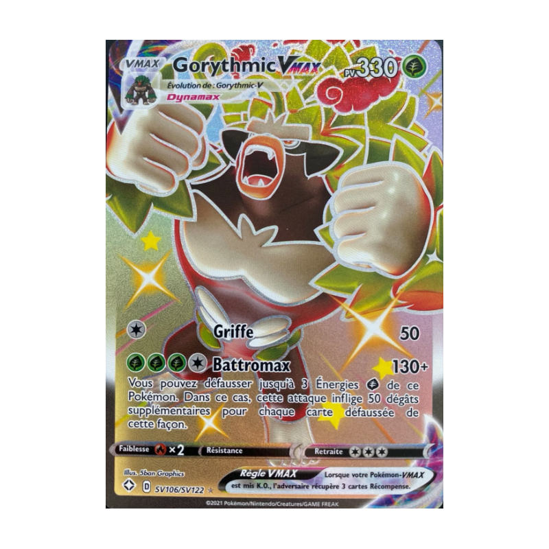 Carte Pokemon - Gorythmic VMAX - SV106/SV122 - EB4.5 Destinées Radieuses NM FR