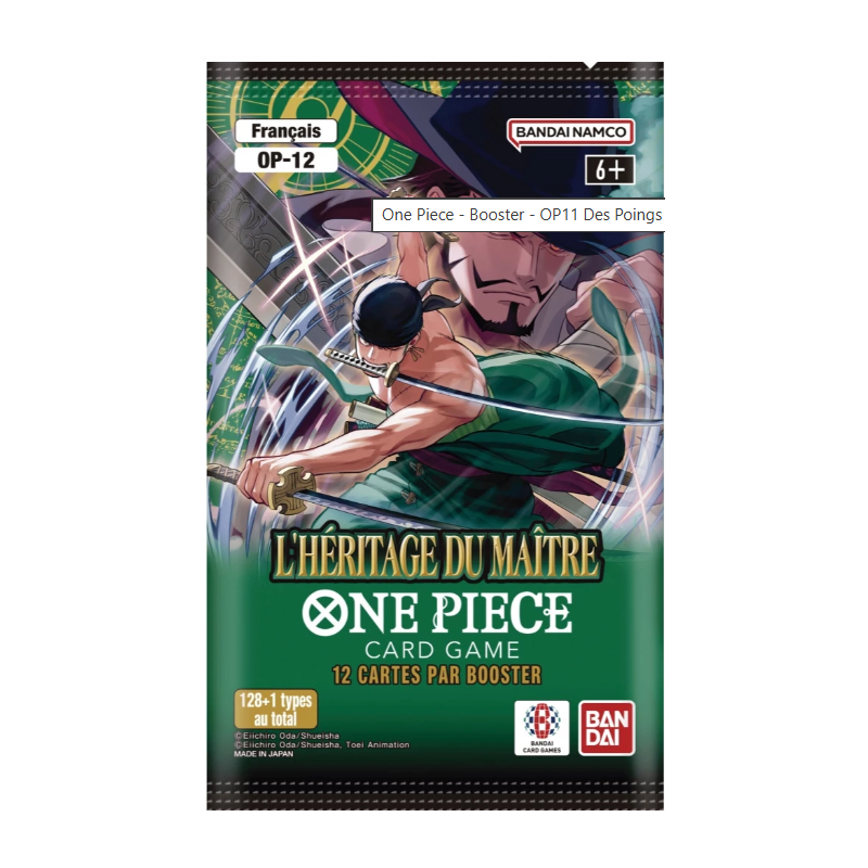 Booster One Piece - OP12 - L'Héritage du maitre - Fr