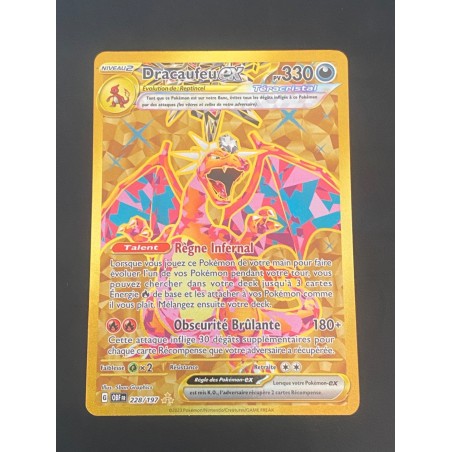 Carte Pokémon - Dracaufeu ex - 228/197 - EV03 - Flammes Obsidiennes - NM - FR