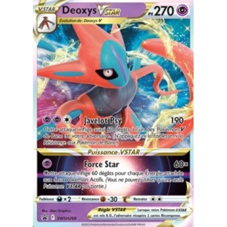 Carte Pokémon - Deoxys Vstar - SWSH268 - Promo Épée et Bouclier - NM - FR