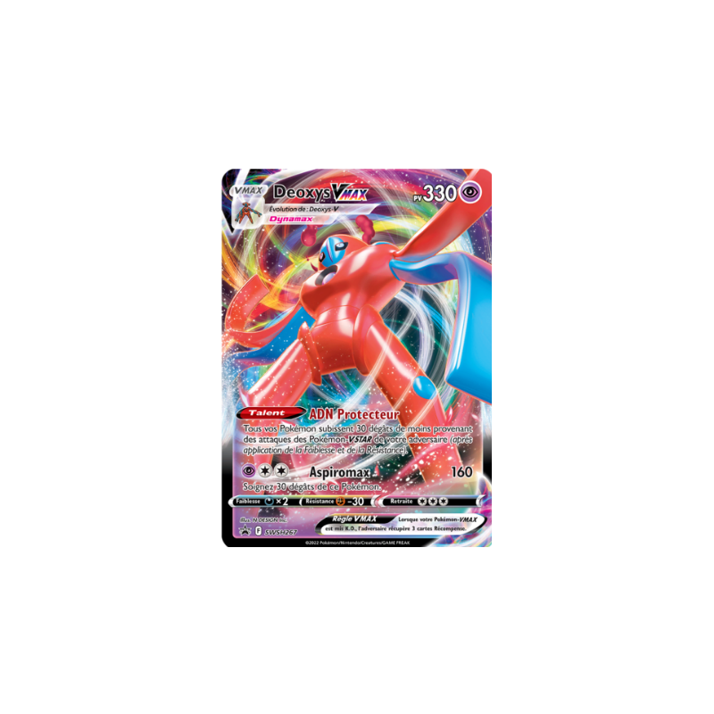Carte Pokémon - Deoxys Vmax - SWSH267 - Promo Epée et Bouclier - NM - FR