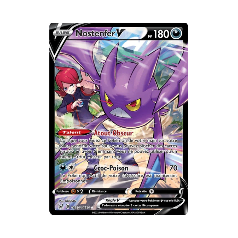 Carte Pokémon - Nostenfer V - TG20/TG30 - EB11 Origine Perdue - NM - FR