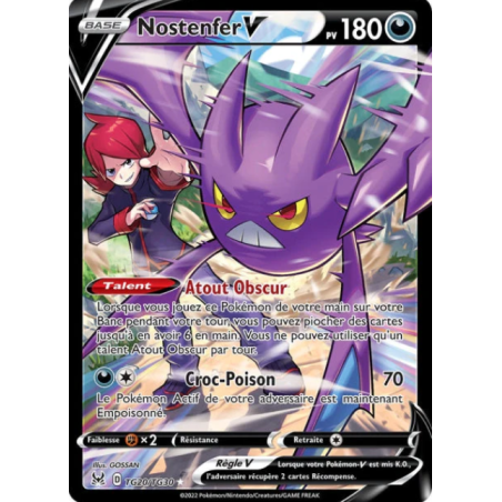 Carte Pokémon - Nostenfer V - TG20/TG30 - EB11 Origine Perdue - NM - FR